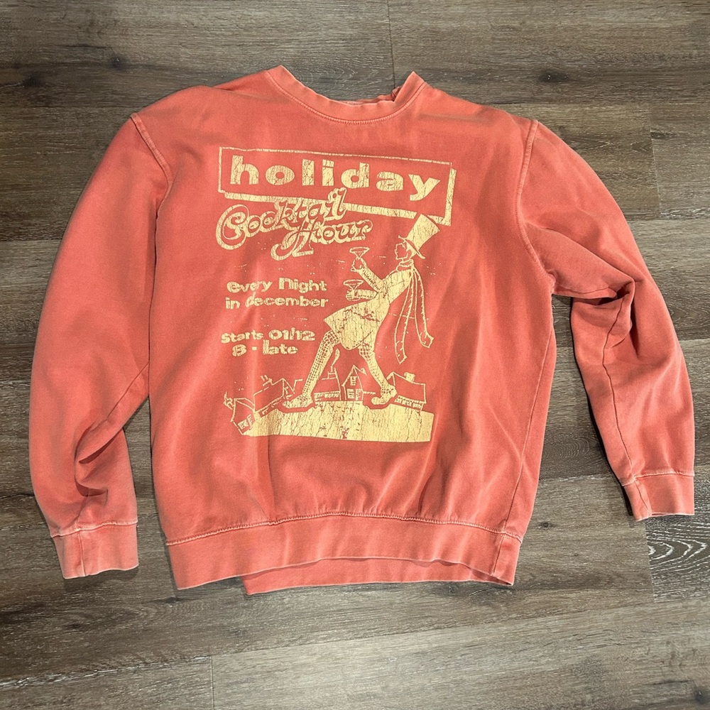 Urban Outfitters Holiday Cocktail Hour Graphic Sweatshirt